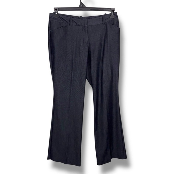Petite 8 Worthington Dark Blue Dress Pants Stretch Trousers Classic Boot Cut - Picture 1 of 13